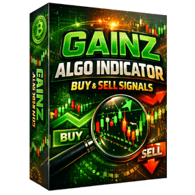 Gainz Algo Indicator showing buy and sell signals on MT4 & MT5 charts