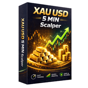 XAUUSD 5 Min Scalper EA trading gold chart on MetaTrader with fast entry