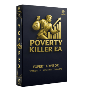 Poverty Killer EA automated Forex trading robot showing buy and sell signals on MT4/MT5