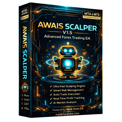 Awais Scalper V1.5 EA is a fast and smart Forex scalping system for MT4 & MT5 with automated execution and controlled risk management.