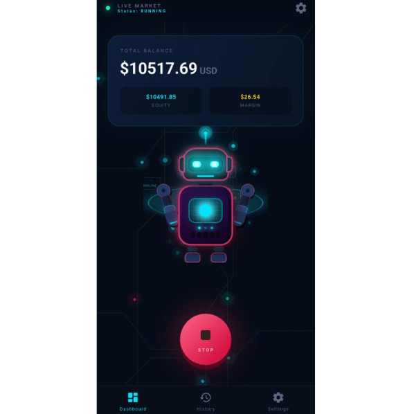 Kinetic Trader is an AI-powered Forex trading app for MT5 offering automated execution, real-time monitoring, and advanced risk management.