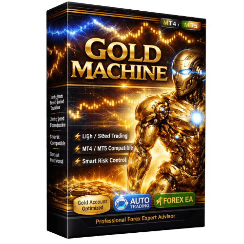 Gold Machine EA is a powerful automated trading system for XAUUSD with smart execution, fast entries, and built-in risk management.