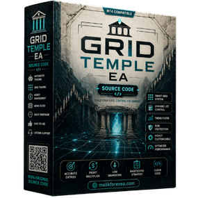 Grid Temple EA is a structured grid trading system for MT4 & MT5 with automated execution and smart risk control.