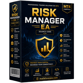 Risk Manager EA is a smart risk control tool for MT4 & MT5 designed to protect capital and manage trades effectively.