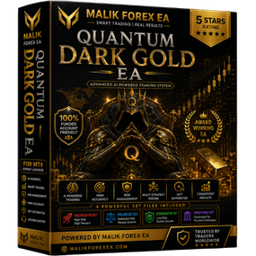 Quantum Dark Gold EA automates XAUUSD trading with a dual-order strategy, momentum-based execution, and risk management.