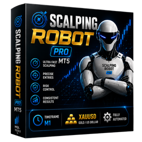 Scalping Robot Pro automates Forex scalping with fast execution, market monitoring, and risk management.