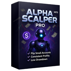 Alpha Scalper Pro automates Forex scalping with intelligent market analysis, fast trade execution, and advanced risk management.