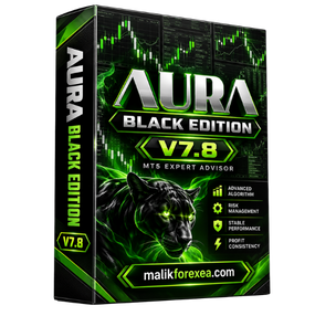 Aura Black Edition MT5 v7.8 is a neural network Gold trading EA for MetaTrader 5, designed for automated XAUUSD trading on the D1