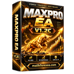 MAXPRO EA V1.2C MT5 is an automated XAUUSD Gold trading EA for MetaTrader 5, featuring M15 trading, grid controls, retracement settings