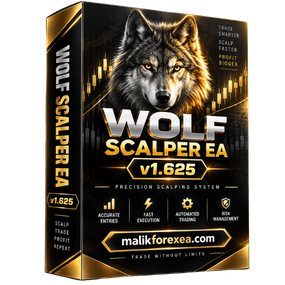 Download Wolf Scalper EA v1.625 MT4 Without DLL, a fully automated scalping Expert Advisor for MetaTrader 4 with configurable risk settings and