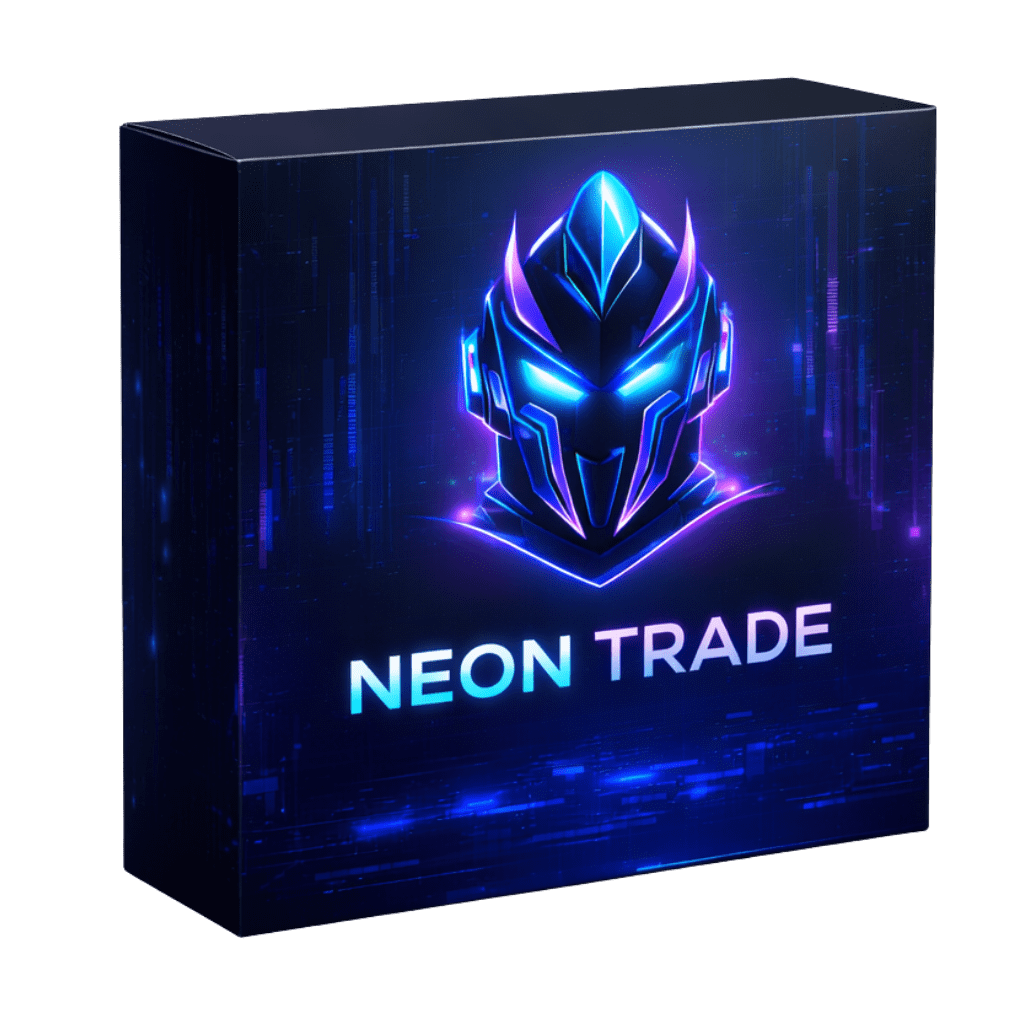 Neon Trade EA automated forex trading robot showing live trades on MT4 chart